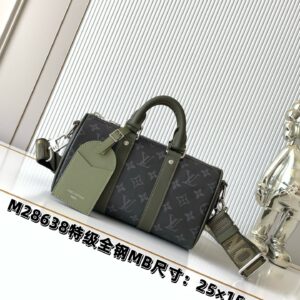 Louis Vuitton Keepall Bandoulière 25 Travel Bag – Monogram Eclipse