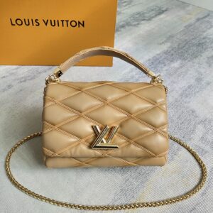 GO-14 Medium Lambskin Handbag with Twist Lock