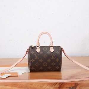 Louis Vuitton Nano Speedy Monogram Canvas Handbag