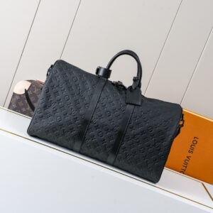 Keepall Monogram Leather Travel Bag