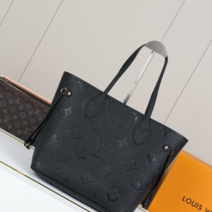 Louis Vuitton Neverfull MM Monogram Empreinte Leather Tote Bag