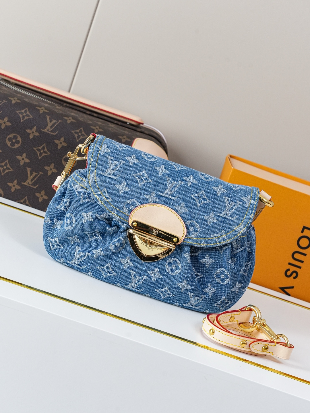 Louis Vuitton Rendez-Vous Sunset Denim Blue Shoulder Bag