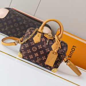 Louis Vuitton Speedy Trunk 20 Handbag in Monogram Origine Canvas