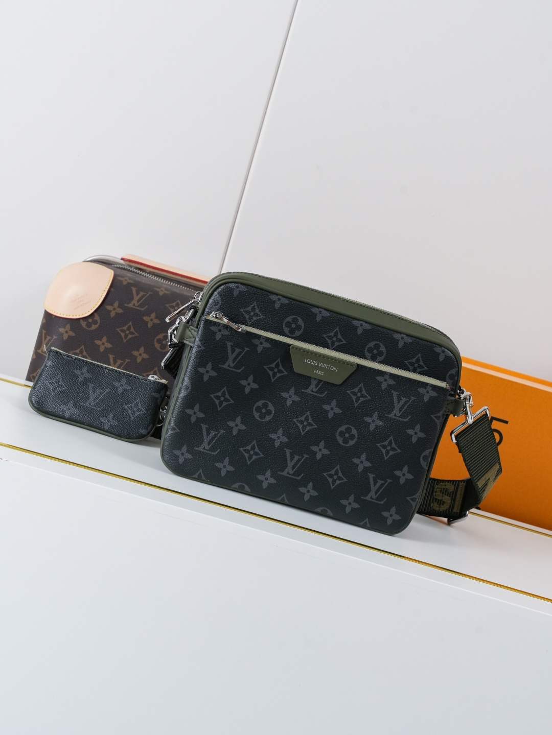 Louis Vuitton Trio Messenger Bag M28628 Monogram Eclipse