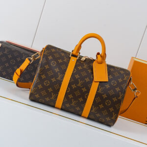 Louis Vuitton Keepall Bandoulière 35 Travel Bag in Monogram Archive Canvas