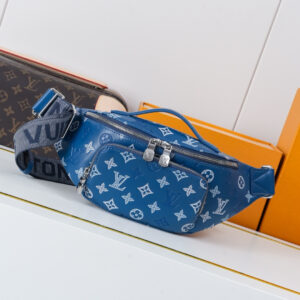 Louis Vuitton Rush Belt Bag M28619 Blue Silk Print
