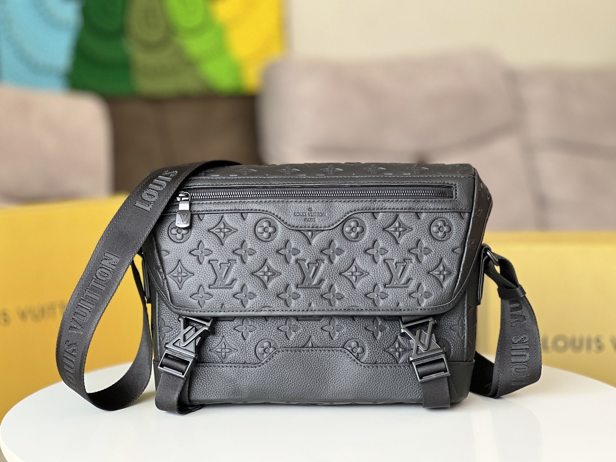 Louis Vuitton Voyager Small Messenger Bag in Monogram Shadow Leather