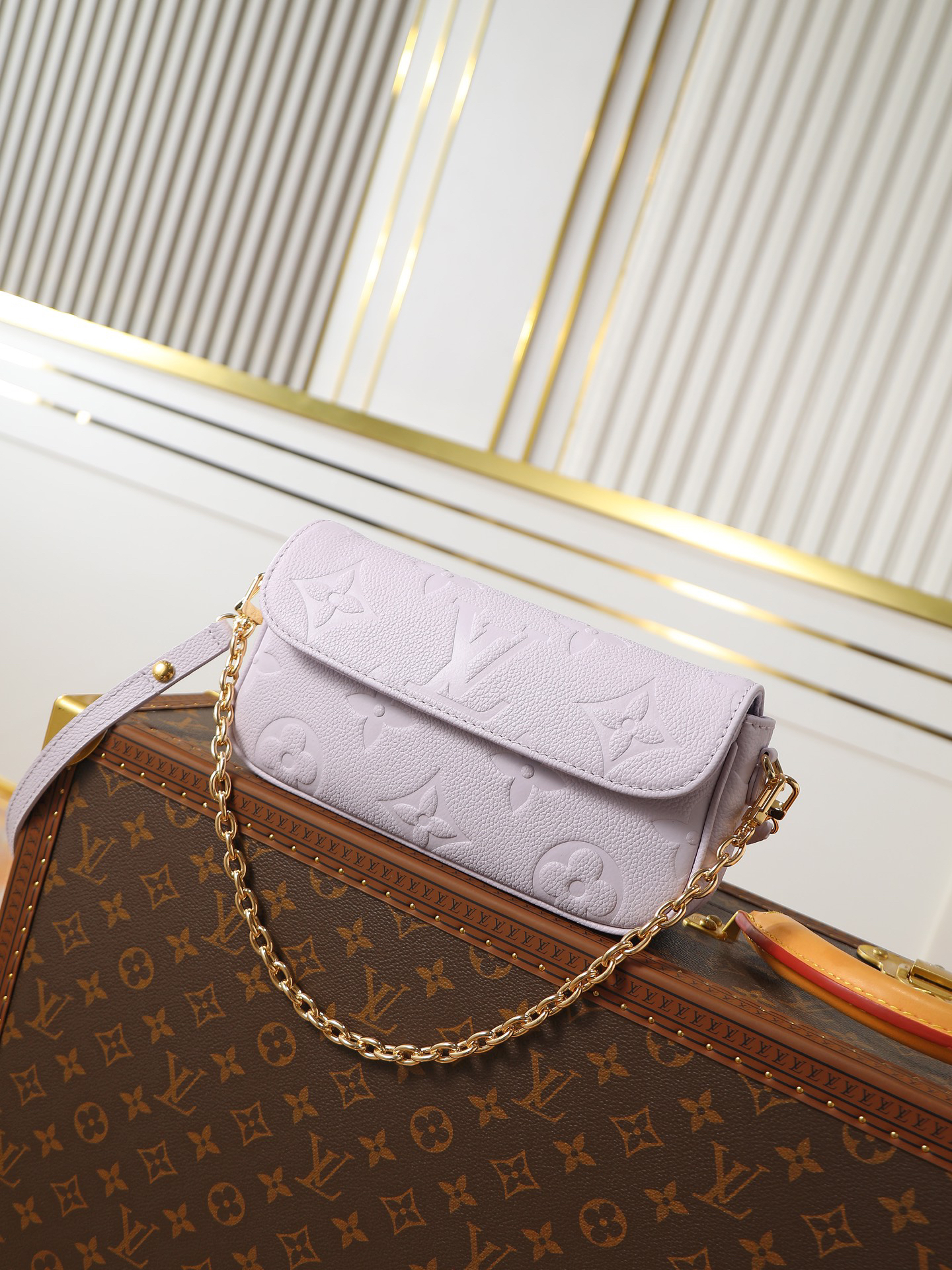 Louis Vuitton Wallet On Chain Ivy M25714 Misty Purple