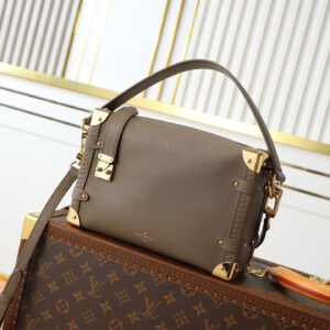 Louis Vuitton Side Trunk Medium Handbag M25072 in Gray