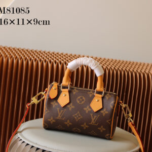 Louis Vuitton Nano Speedy Monogram Canvas Crossbody Bag