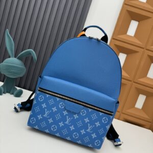 Louis Vuitton Discovery Backpack M31026 in Blue Monogram Shadow Leather