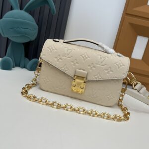 Louis Vuitton Pochette Metis East West Monogram Empreinte Leather Handbag