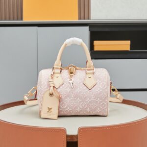 Louis Vuitton Speedy Bandoulière 20 Handbag – Pink Monogram Emblème