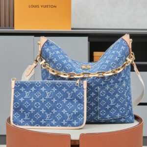 Louis Vuitton Coussin Hobo MM Monogram Denim Bag
