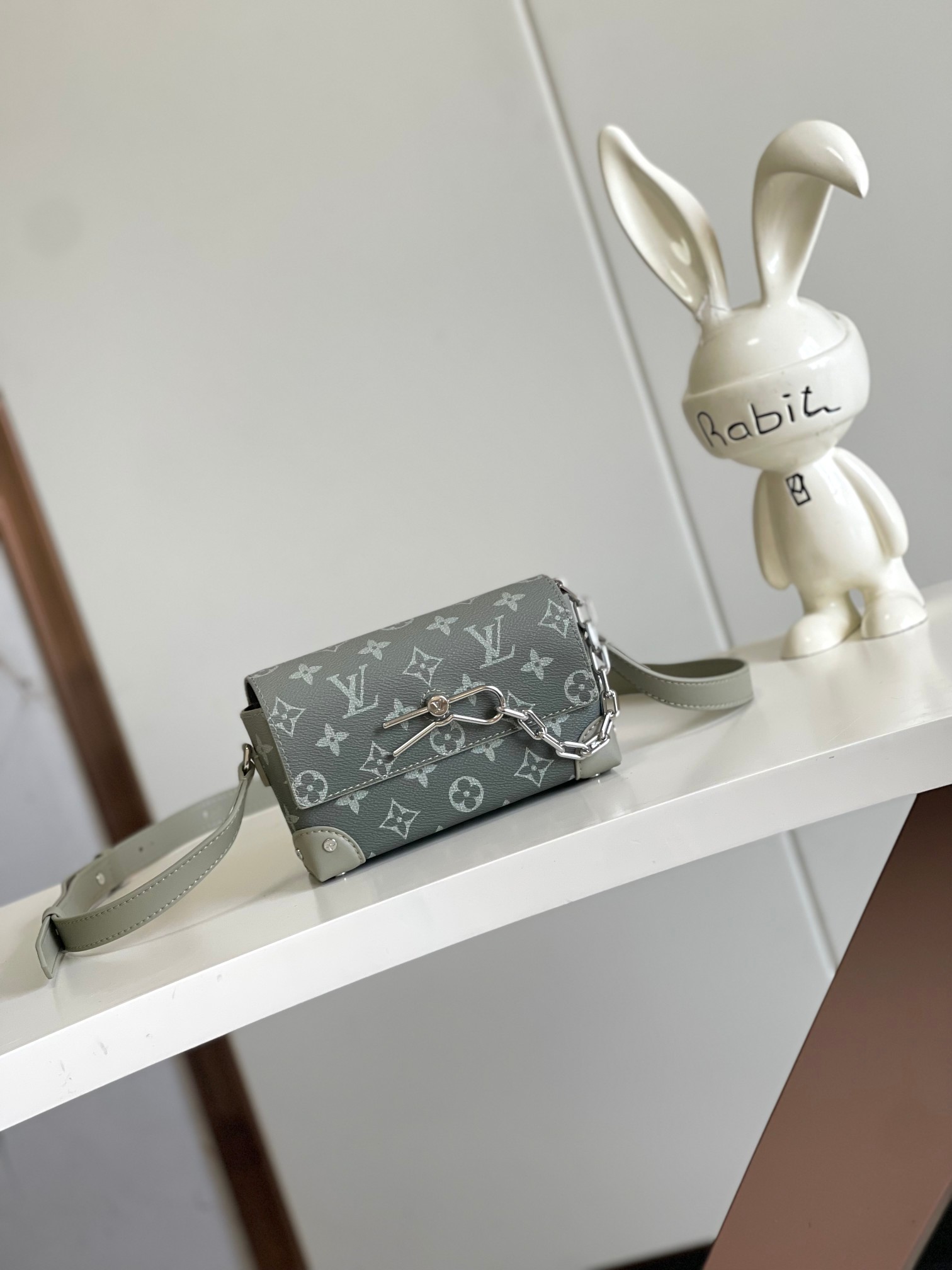 Louis Vuitton Steamer Mini Handbag in Monogram Eclipse Canvas
