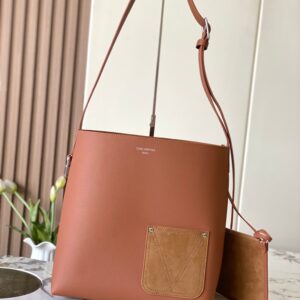 Verso Hobo Handbag in Double-Sided Calfskin