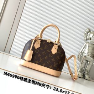 Louis Vuitton Alma BB Handbag in Damier Ebene Canvas