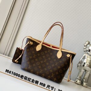 Louis Vuitton Neverfull Small Tote Bag in Damier Ebene Canvas