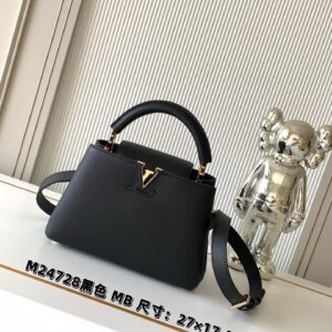 Louis Vuitton Capucines BB Handbag in Black