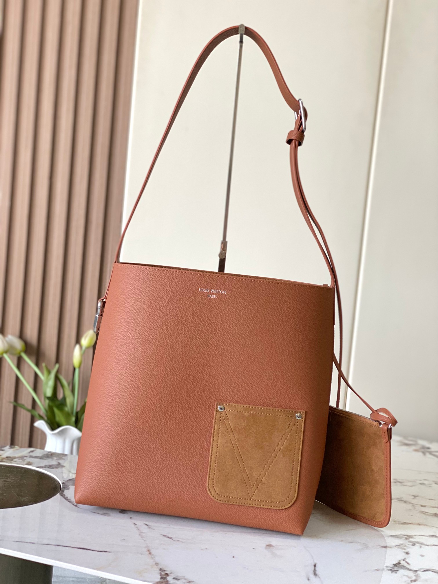 Verso Hobo Reversible Leather Bag