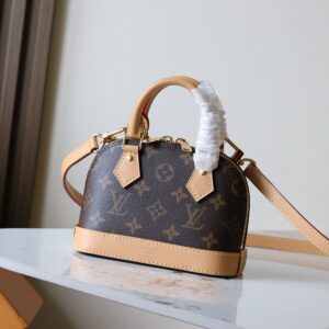 Louis Vuitton Nano Alma Handbag in Monogram Dune Canvas