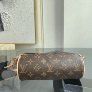 Louis Vuitton Pochette Papillon Round Cylinder Handbag M25703 Monogram