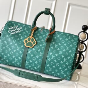 Louis Vuitton M12687 Green Floral Crossbody Bag