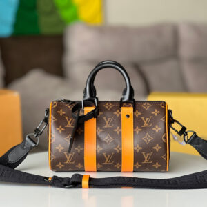 Louis Vuitton Keepall Handbag M46687 in Monogram Taurillon Leather