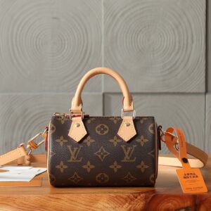 Louis Vuitton Nano Speedy Monogram Crossbody Bag