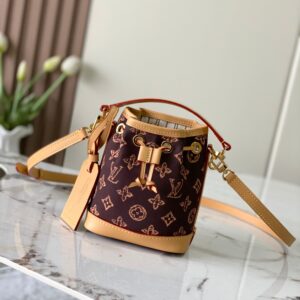 Louis Vuitton Nano Noe Monogram Canvas Bucket Bag