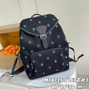 Louis Vuitton Montsouris Backpack in LV Blason Denim