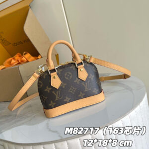Louis Vuitton Nano Alma Monogram Dune Canvas Crossbody Bag