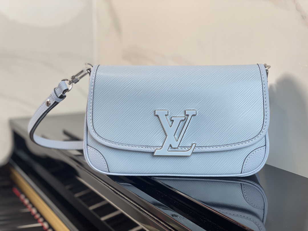 Louis Vuitton Buci Handbag M59386 in Sky Blue Epi Leather