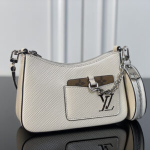 Louis Vuitton Marellini M20998 White Epi Leather Crossbody Bag