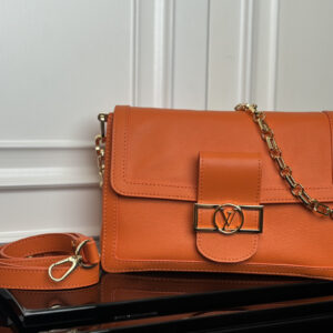 Louis Vuitton Dauphine Soft MM Orange Crossbody Bag