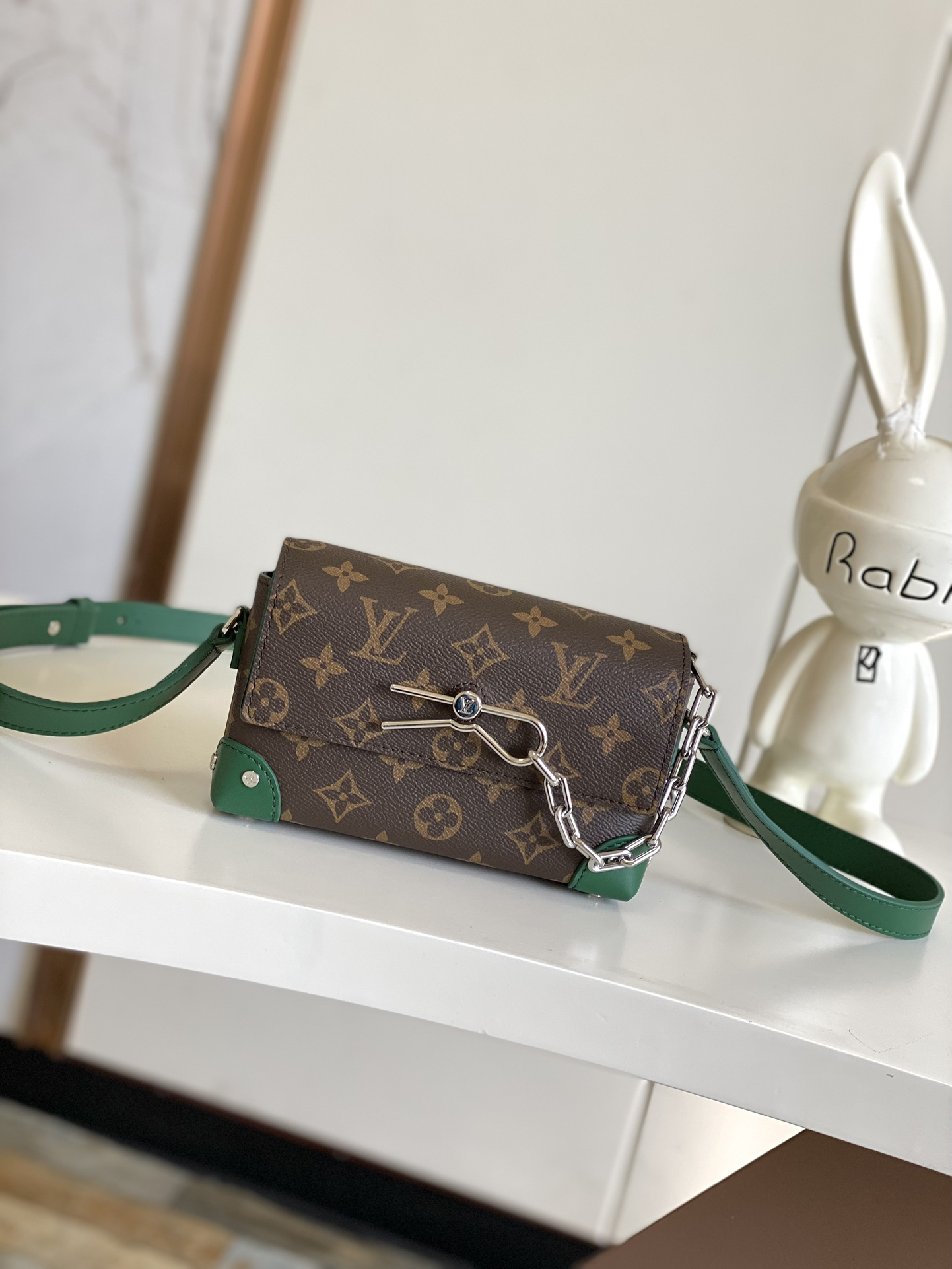 Louis Vuitton Steamer Mini Crossbody Bag in Monogram Eclipse Canvas