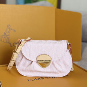 Louis Vuitton Sunset Crossbody Bag in Pink Monogram Denim