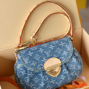 Louis Vuitton Sunset Blue Monogram Denim Shoulder Bag