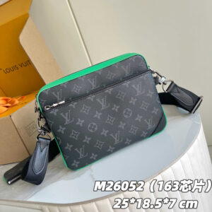 Louis Vuitton Trio Messenger Bag in Monogram Eclipse Reverse Canvas M26052