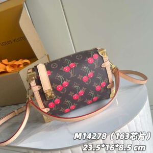 Louis Vuitton Side Trunk Medium Handbag in Cherry Monogram