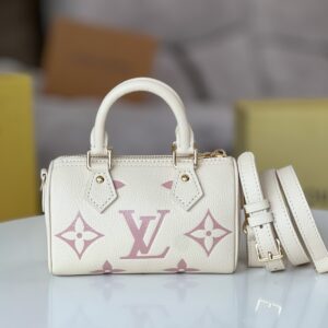 Louis Vuitton Nano Speedy Monogram Canvas Handbag