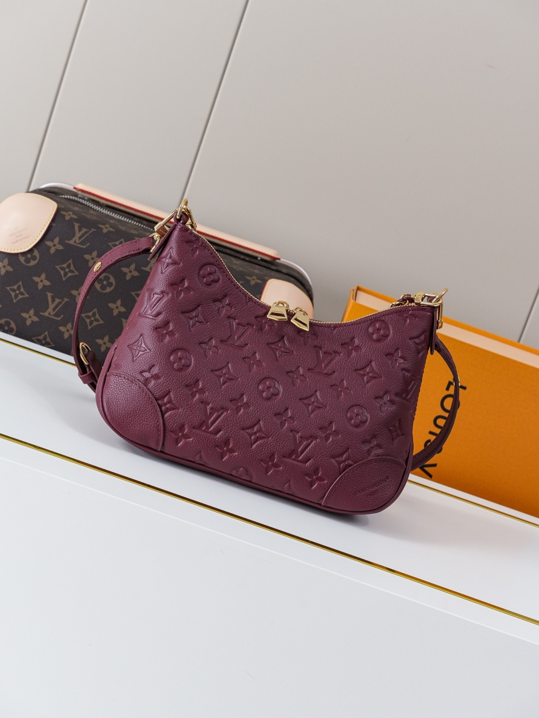 Boulogne Monogram Empreinte Leather Crossbody Bag M25827