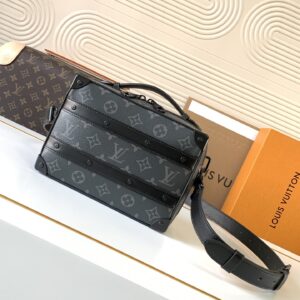Louis Vuitton Handle Soft Trunk M45935 Monogram Macassar Crossbody Bag