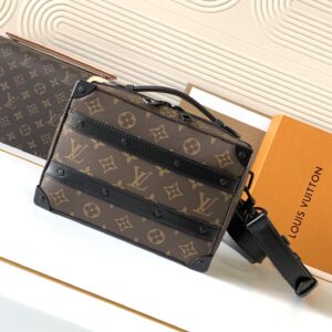 Louis Vuitton Handle Soft Trunk Monogram Macassar Bag