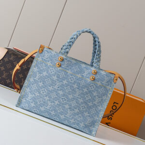 Louis Vuitton Let Go Small Tote Bag in Monogram Denim