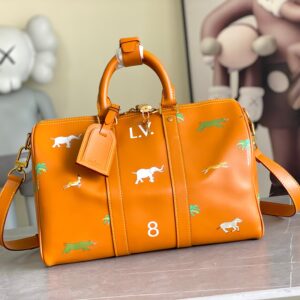Louis Vuitton Keepall Bandoulière 35 Travel Bag in Monogram Eclipse