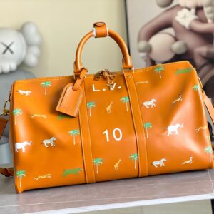 Louis Vuitton Heritage Keepall 50 Leather Travel Bag