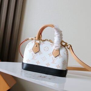 Louis Vuitton Nano Alma Crossbody Bag in Monogram Dune Canvas