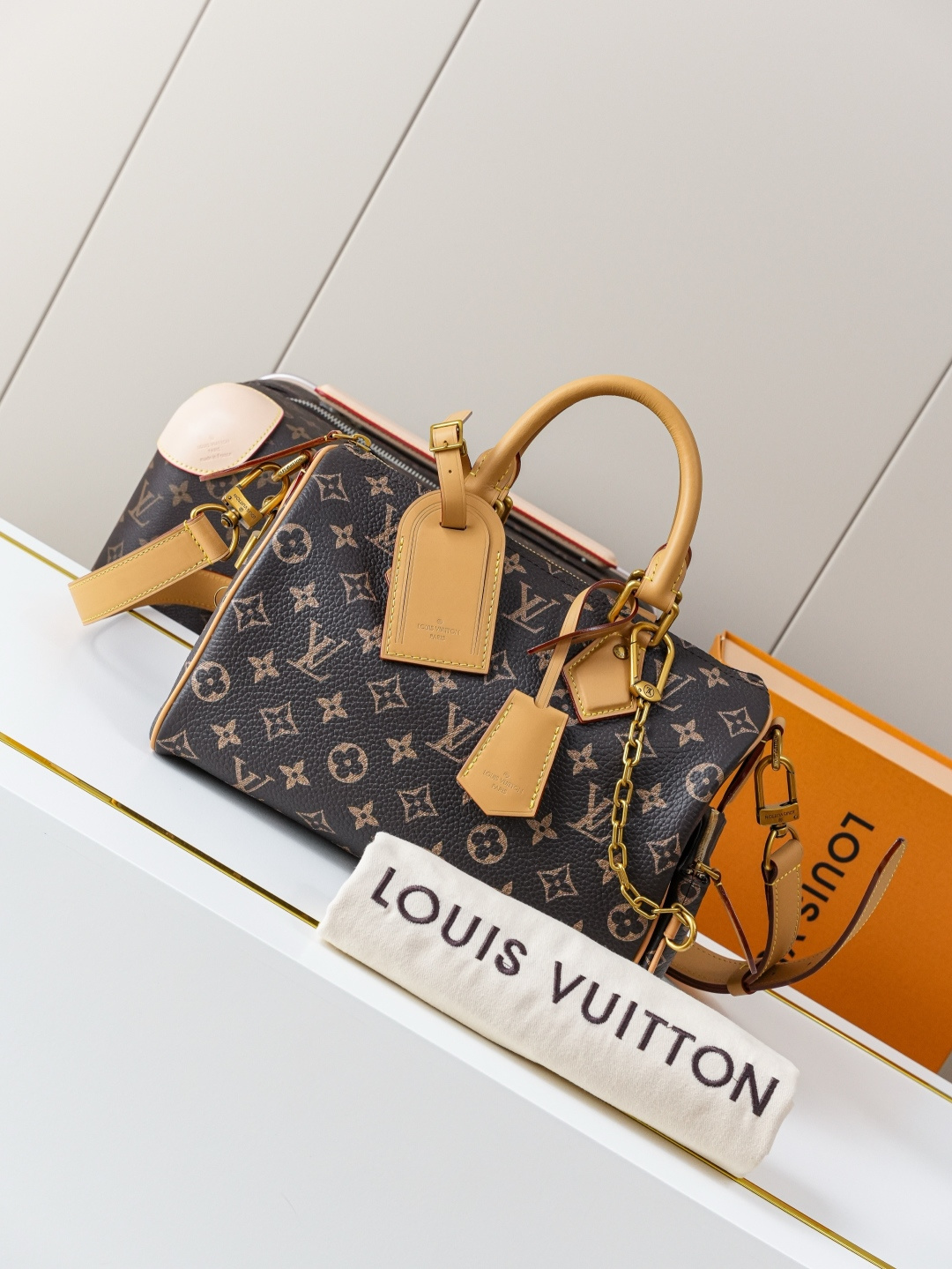 Speedy Bandoulière 25 Monogram Leather Handbag