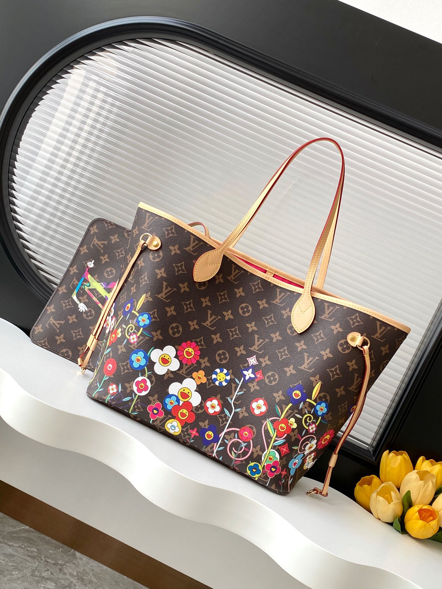 Louis Vuitton Neverfull MM Monogram Canvas Tote Bag